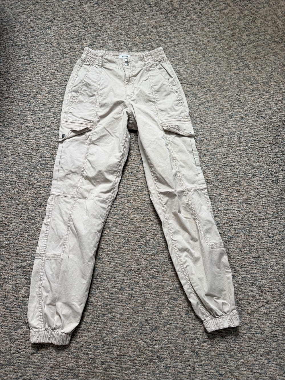 Garage Men's Light Beige Cargo Joggers